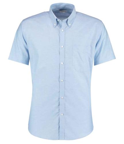 Kus. Kit S/F S/S Workwear Oxf. Shirt - Light blue - 14